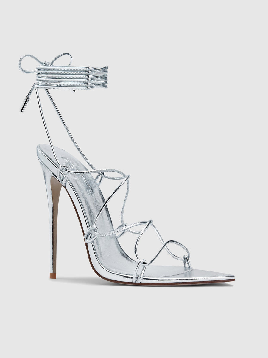 Sin Lace Up - Plata - FEMME LA