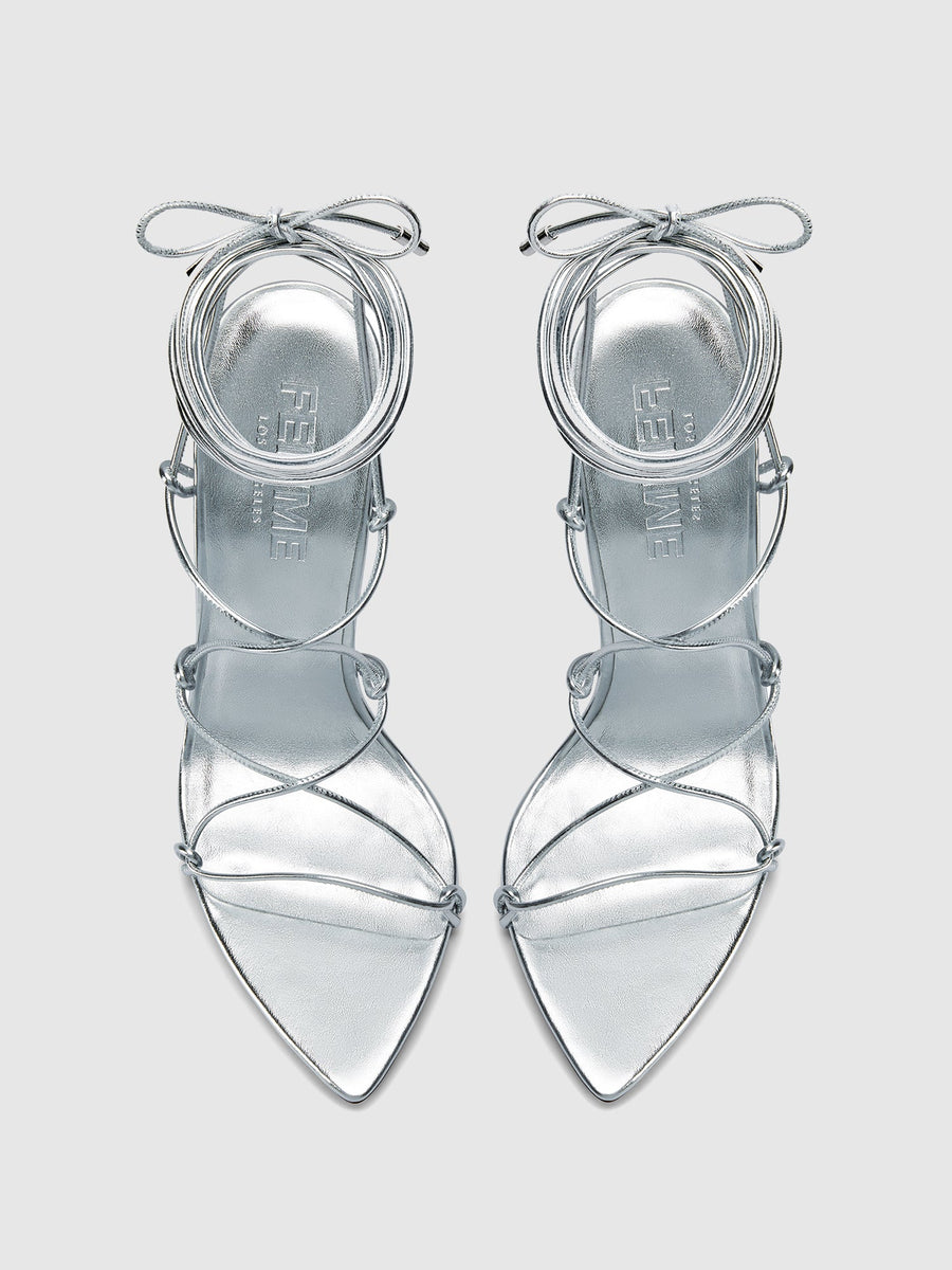 Sin Lace Up - Plata - FEMME LA