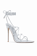 Sin Lace Up - Plata - FEMME LA