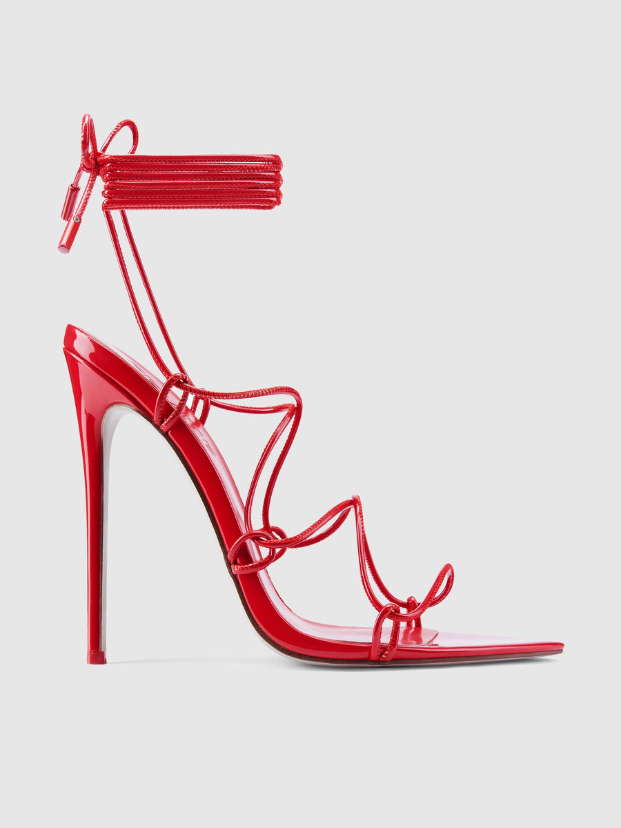 Sin Lace Up - Rouge - FEMME LA