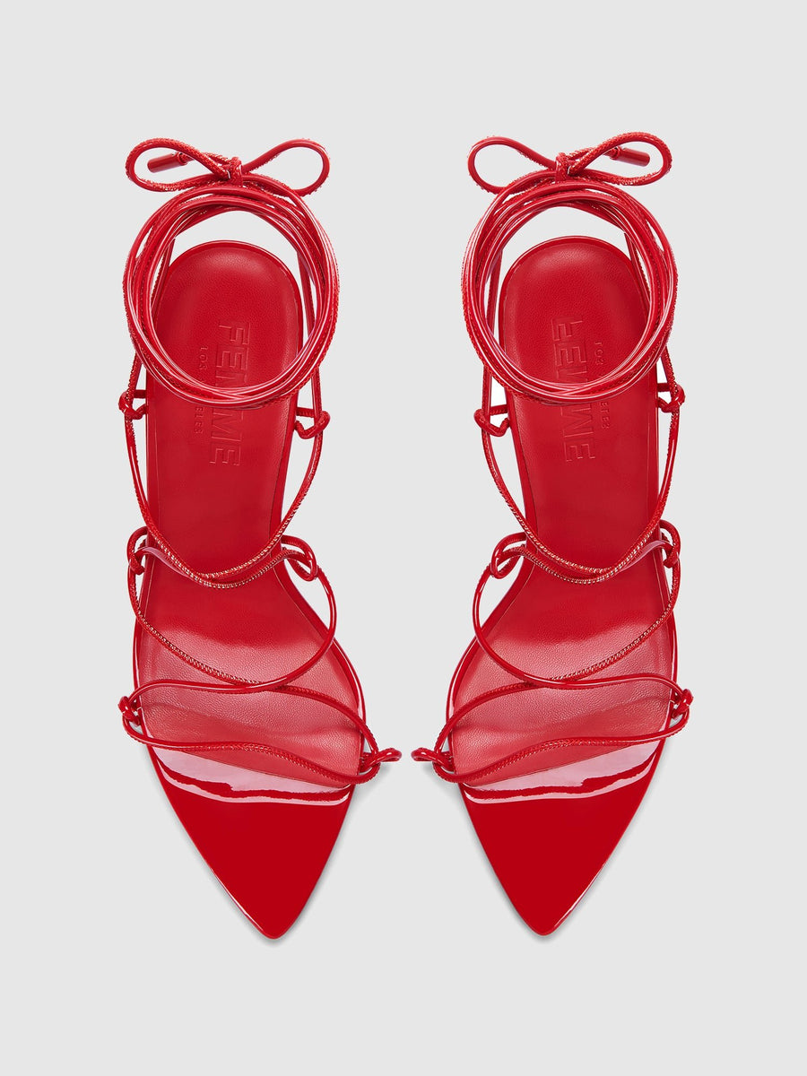 Sin Lace Up - Rouge - FEMME LA
