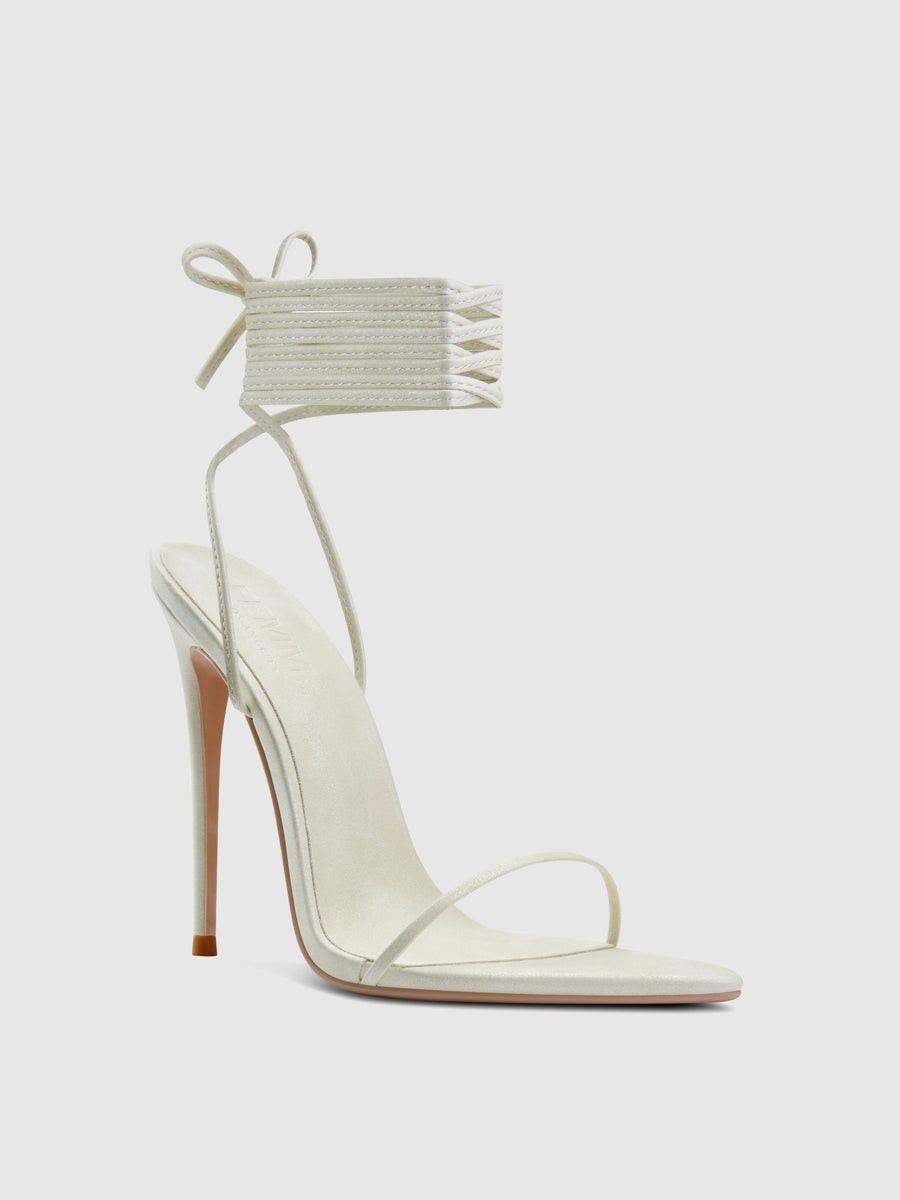 Soleil Lace Up - Glazed Cream - FEMME LA