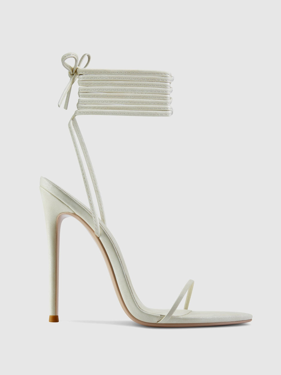 Soleil Lace Up - Glazed Cream - FEMME LA