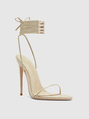 Soleil Lace Up - Glazed Tan - FEMME LA