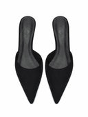 St. Honore Slipper - Suede Noir - FEMME LA