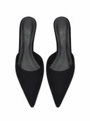 St. Honore Slipper - Suede Noir - FEMME LA