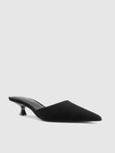 St. Honore Slipper - Suede Noir - FEMME LA