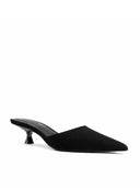 St. Honore Slipper - Suede Noir - FEMME LA