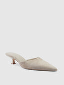 St. Honore Slipper - Suede Sand - FEMME LA