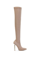 T11 Boot - Nude Suede - FEMME LA