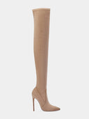 T21 Boot - Nude Suede - FEMME LA