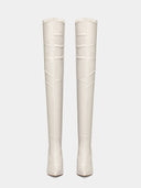 T21 Stretch Boot - Cream - FEMME LA