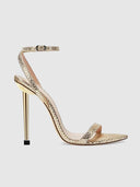 The Ford Sandal - Gold Snakeskin - FEMME LA