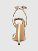 The Ford Sandal - Gold Snakeskin - FEMME LA