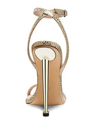 The FXRD Sandal - Gold Snakeskin - FEMME LA