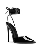 The Luisa Lace Up - Glazed Noir - FEMME LA