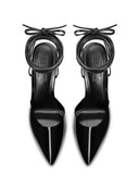 The Luisa Lace Up - Glazed Noir - FEMME LA