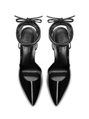 The Luisa Lace Up - Glazed Noir - FEMME LA