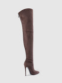 The Scorpio Thigh High Boot - Suede Coco - FEMME LA