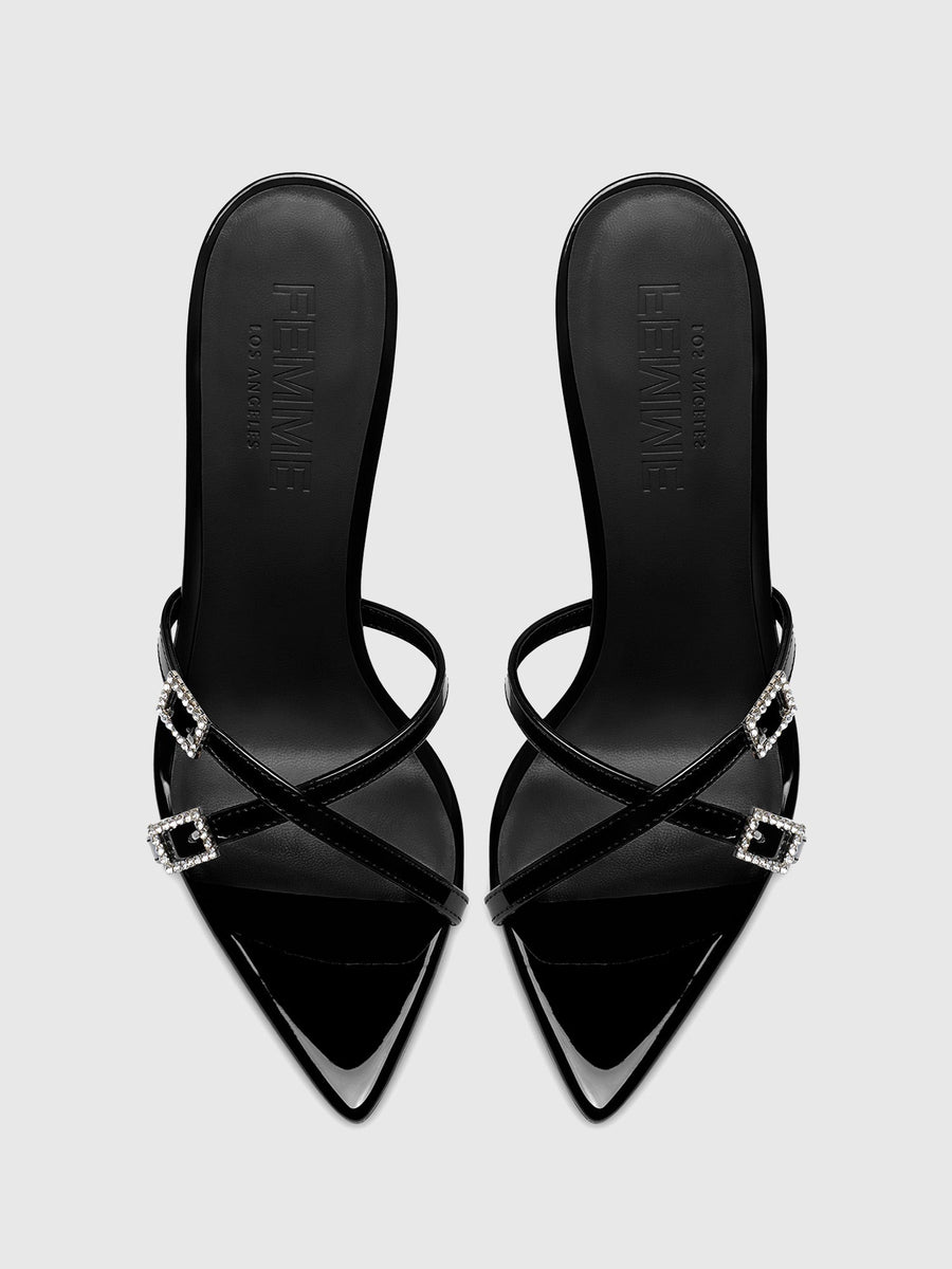 The Versailles Slipper - Nero - FEMME LA