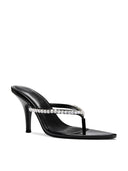 Tokyo Thong Sandal - Nero Crystal - FEMME LA