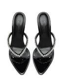 Tokyo Thong Sandal - Nero Crystal - FEMME LA
