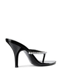 Tokyo Thong Sandal - Nero Crystal - FEMME LA