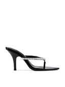 Tokyo Thong Sandal - Nero Crystal - FEMME LA