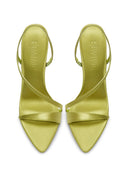 Vesper Sandal - Chartreuse Satin - FEMME LA