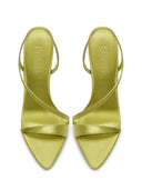 Vesper Sandal - Chartreuse Satin - FEMME LA