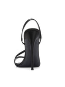 Vesper Sandal - Satin Black - FEMME LA