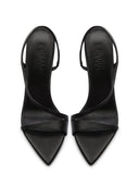 Vesper Sandal - Satin Black - FEMME LA