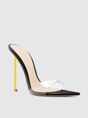 Whiskey Slipper - Noir PVC - FEMME LA